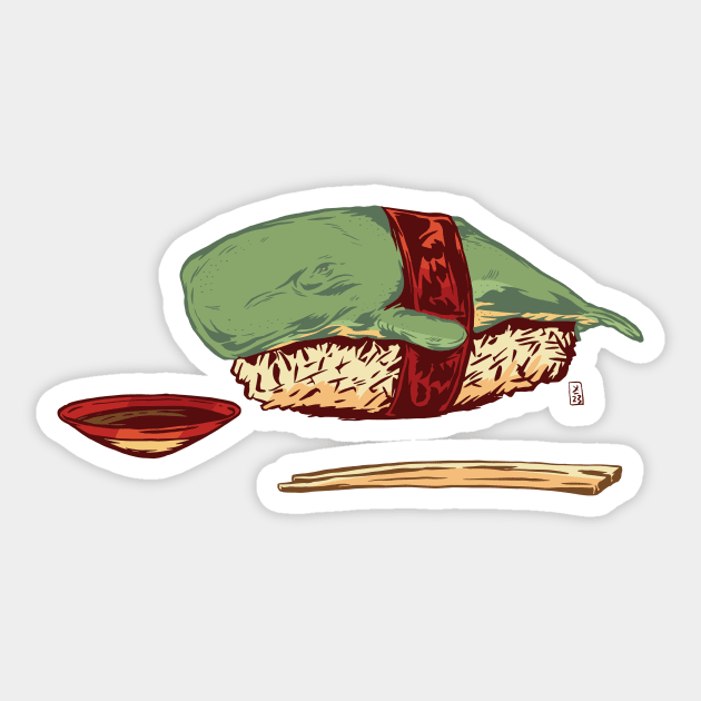 Jumbo Sushi Sticker by Thomcat23